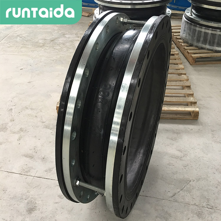 润泰达—大翻边限位橡胶接头 带限位橡胶软接头